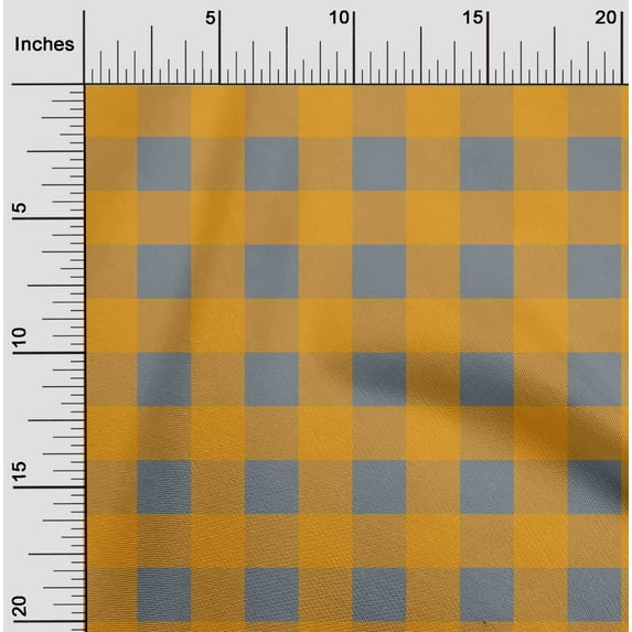 oneOone Silk Tabby Gray Fabric Gingham Check Fabric For Sewing Printed Craft Fabric By The Yard 42 Inches Wide