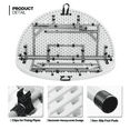 thumbnail image 5 of Magshion 10 Pieces Round Bi-Folding Commercial Table, 4.5 Feet Portable Plastic Dining Card Table for Kitchen Outdoor Party Wedding Event, White, 5 of 10