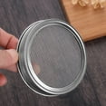 thumbnail image 2 of YUYUETIME 5Pcs Round Silver Sprouting Lid for Jar Home Use Canning Jar Lids 3.4x3.4x0.6in Stainless Steel, 2 of 8