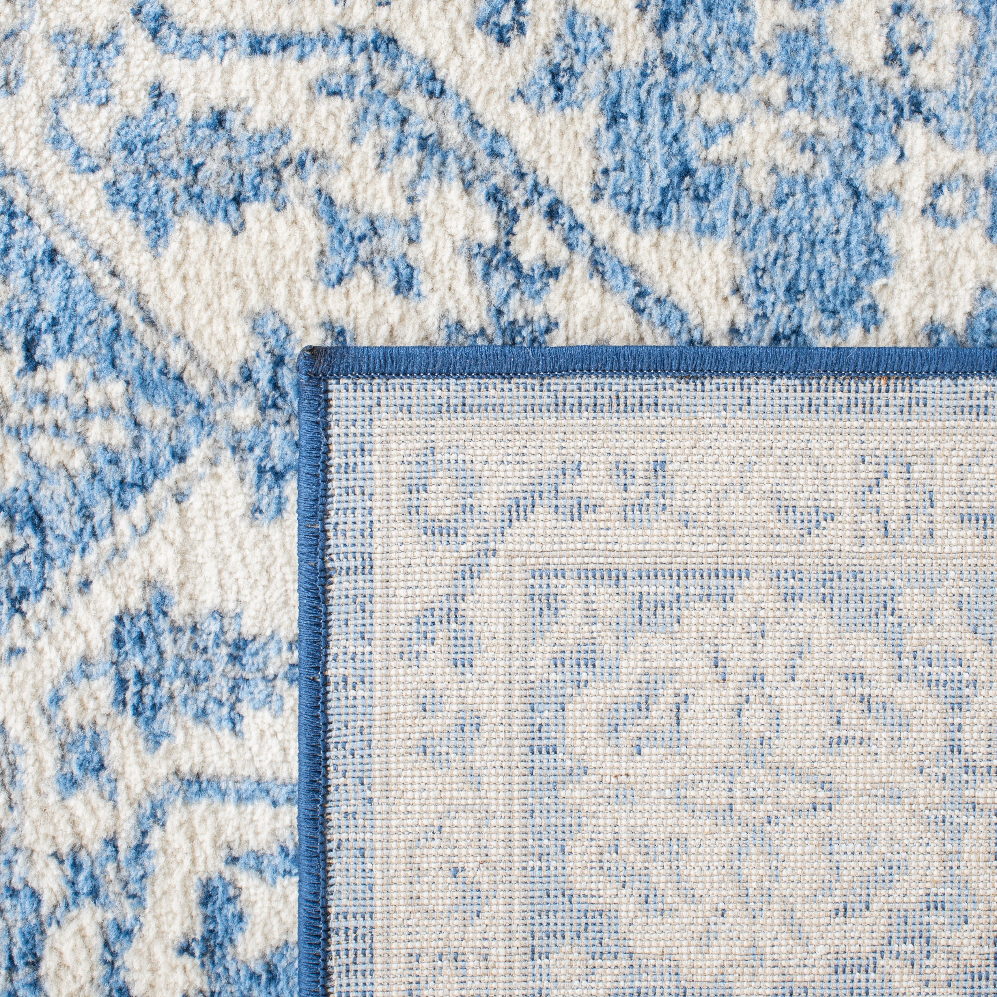 SAFAVIEH Brentwood Adams Oriental Area Rug, Ivory/Navy, 3' x 5'