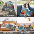 thumbnail image 7 of 60x80 inch Crystal Fleece & Arctic Fleece Blanket Soft Bed Throws for Home or Camping Abstract Floral, 7 of 7