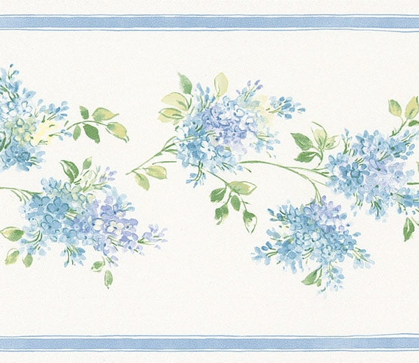 879035 Lilacs Mini Print Wallpaper Border
