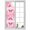 Pink, variant on Window Privacy Film Pink Ribbon Wings Stained Glass Window Film Decorative Sun Block Window Cover Bows Vintage Floral Butterfly Abstract Window Clings Static Adhesive Sticker for Bathroom 19.6"x39.3"