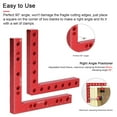 thumbnail image 2 of Amdohai 90 Degrees L-Shaped Auxiliary Fixture Splicing Board Positioning Panel Fixed Clip Aluminum Alloy Right Angle Ruler Woodworking Tool, 2 of 8