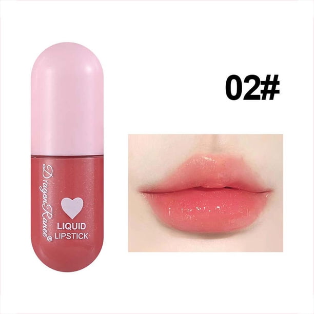 Fiudx Liquidación de ofertas flash Lip Glaze Mirror Water Glossy Lip Glaze Brillo de labios Aceite de labios Hidratante Lindo Proyectil Brillo de labios 4,5 ML