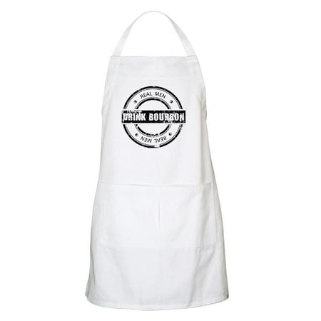 CafePress - Real Men Drink Bourbon Apron - Kitchen Apron with Pockets, Grilling Apron, Baking (Best Bourbon To Bake With)