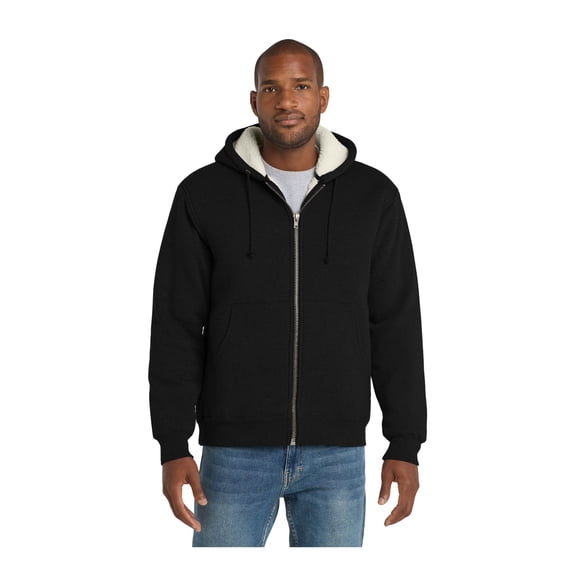 CornerStone Unisex Heavyweight Sherpa Lined Hooded Fleece Jacket | Zip Hoodie for Men & Women, Casual Sweatshirt