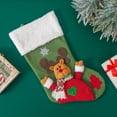 thumbnail image 4 of Personalized Christmas Stockings with Names, Custom Christmas Stockings for Holiday Decor, 18 Inch Xmas Stockings with Santa Snowman and Reindeer Designs, Plush Cuff Stocking, 4 of 9