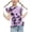 Tie Dye Black/Lilac, variant on Arshiner Girls Shirts Ruffle Short Sleeve Summer Cute Casual Crewneck Tops Blouse Tee