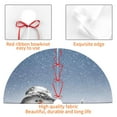 thumbnail image 6 of Kll 48" Christmas Tree Skirt Snowman And Christmas Tree Xmas Tree Skirts Mat For New Year Xmas Holiday Party Indoor Outdoor Home Decoration, 6 of 9
