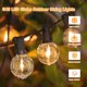thumbnail image 3 of Paquete de 2 Cadenas de Luces LED G40 para Exteriores de 100 Pies, Regulables, Impermeables, Inastillables, con 52 Bombillas, Luces Colgantes Comerciales Conectables para Navidad, Patio, Casa, Patio T, 3 of 3