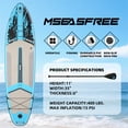 thumbnail image 6 of MSEASFREE 11 ft Inflatable Paddle Board Stand up Paddle Board All-Purpose Fishing Board with Full SUP Accessories, 6 of 9