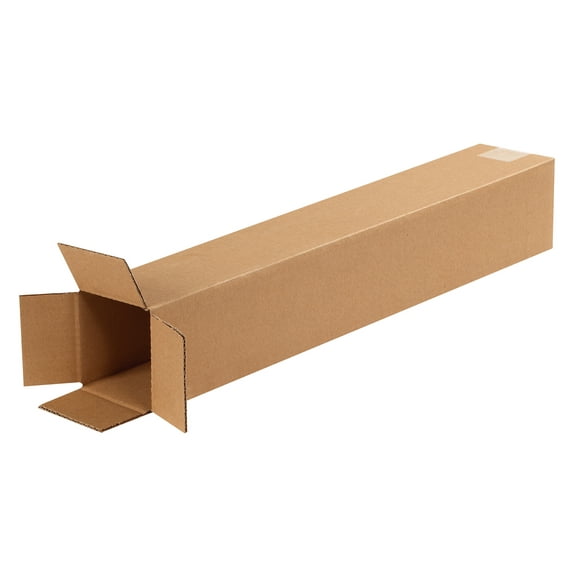 Box Partners Tall Corrugated Bxs,4x4x24,Kraft,25/BDL - BXP 4424