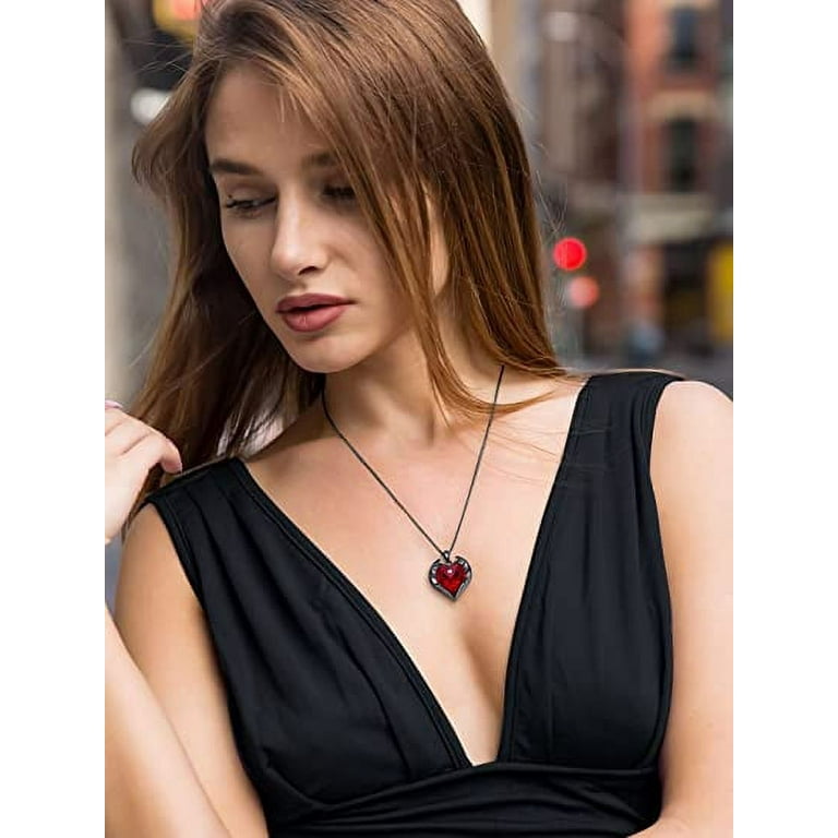 Rose gold store plunge necklace