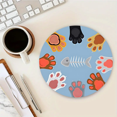 thumbnail image 3 of Cute Colorful Cat Paws Square Cute Mouse Pad Mouse Pads For Wireless Mouse Desk Accessories,10"X8"Travel Mousepad With Non-Slip Rubber Base Stitched Edge Mouse Pads For Desk,, 3 of 8