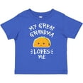 thumbnail image 3 of Inktastic My Great Grandma Loves Me with Taco Illustration Boys or Girls Toddler T-Shirt, 3 of 5