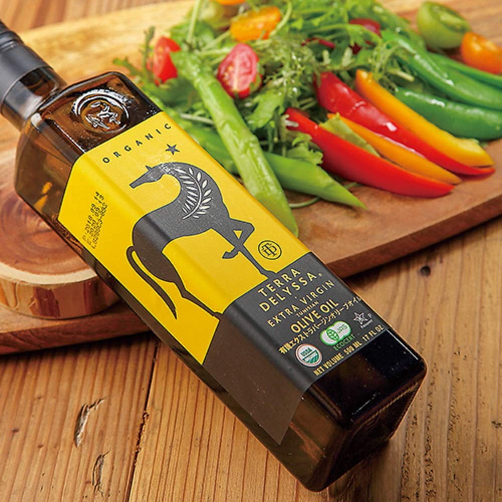 Terra Delyssa First Cold Pressed Organic COC1Extra Virgin Olive Oil, Single Sourced, 500 ML (17 fl. oz) Dark Glass Bottle - 3 Pack, Non-GMO, Naturally Rich in Antioxidants and Polyphenols