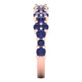 thumbnail image 4 of 1.05 ct Brilliant Round Cut Simulated Tanzanite 18K Rose Gold Band SZ 6, 4 of 6