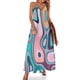 thumbnail image 1 of Vestido sin mangas con paleta de colores ondulados de los años 80 Diner vestidos de verano mujer 2024 Vestido largo de verano para mujer, 1 of 7