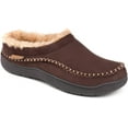 thumbnail image 3 of Men's Slip On  Slippers, Indoor/Outdoor Warm Fuzzy Comfy House Shoes, Fluffy Wide Loafer Slippers, 3 of 7
