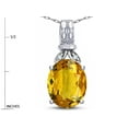 thumbnail image 3 of Star K � Oval 10x8 Genuine Citrine Fashion Pendant Necklace, 3 of 9