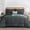 Dark Gray, variant on RUIKASI 7 Pieces King Comforter Set with Sheets, Black Bed in a Bag King with Comforter and All Season Sheets, Pillowcases & Shams