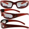 Global Vision Marilyn 3 Glasses (Orange Frame/Clear Lens)