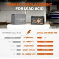 thumbnail image 3 of LiTime 2 Pack 12V 100Ah TM LiFePO4 Battery 15000 Deep Cycles Trolling Motors Lithium Battery, 3 of 8