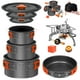 thumbnail image 1 of Juego de utensilios de cocina para acampar Smokey Camp, 10 piezas con estufa y adaptador, 1 of 9
