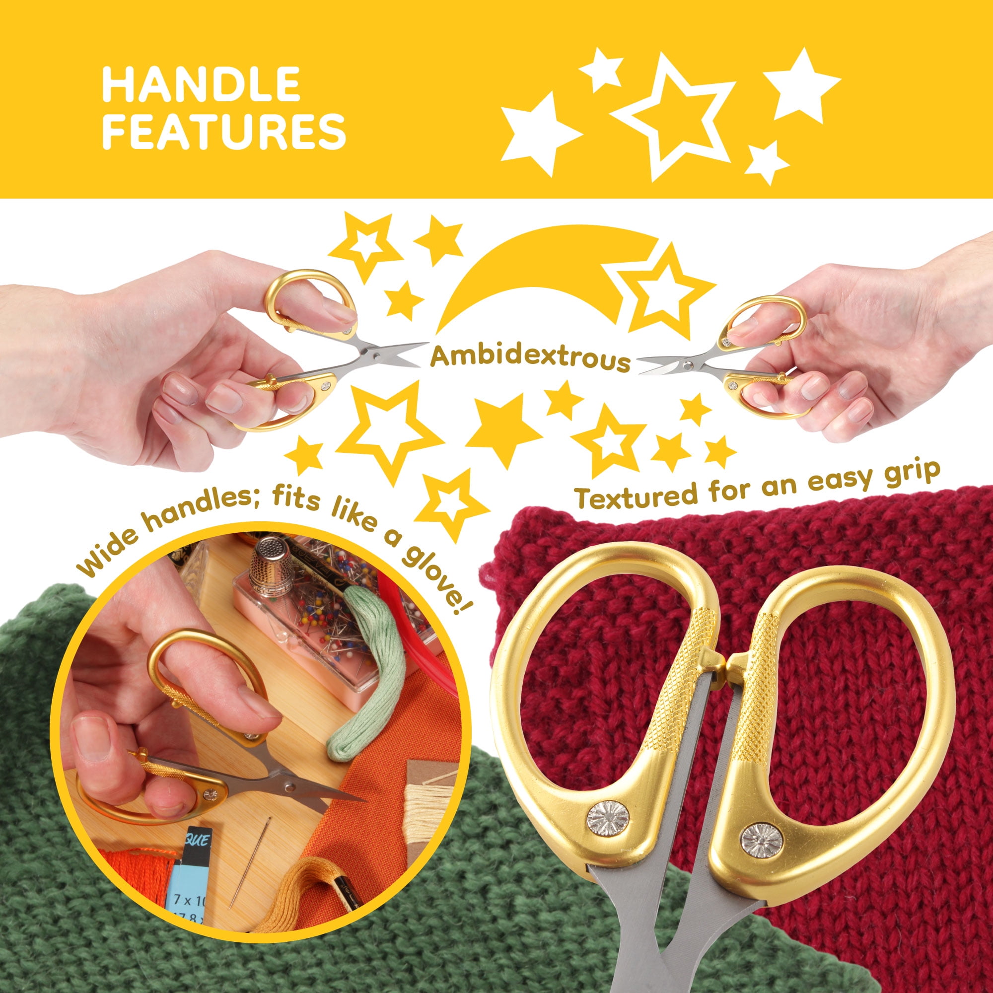 JubileeYarn Standard Embroidery Scissors - Gold - 30 Scissors