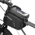 thumbnail image 1 of Portaequipajes Bolsa impermeable para cuadro de bicicleta, bolsa doble, bolsa de tubo superior para RZAHUAHU Portaequipajes, 1 of 7