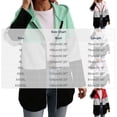thumbnail image 2 of cocolona Womens Color Block Jackets Zip Up Hooded Long Sleeve Sweatshirts Casual Loose Plus Szie Fall Tops, 2 of 6
