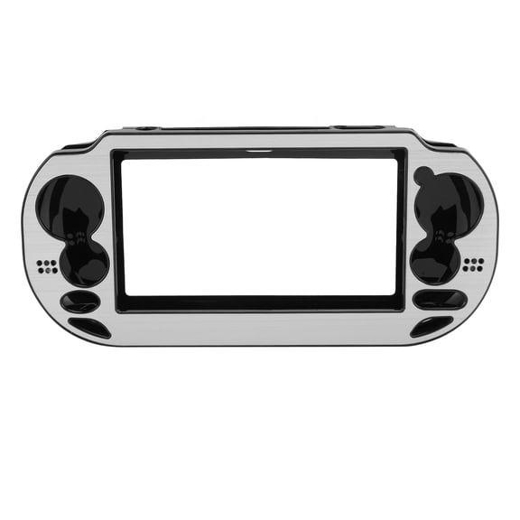 Aestri Game Console Protective Case Waterproof Shockproof Aluminum Metal Shell Cover for PlayStation Vita 1000 PSV 1000 Silver Replacement Skin Guard with Comfortable Grip