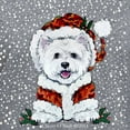 thumbnail image 3 of CafePress - Santas Westie Helper T Shirt - Women's V-Neck Dark T-Shirt, 3 of 4