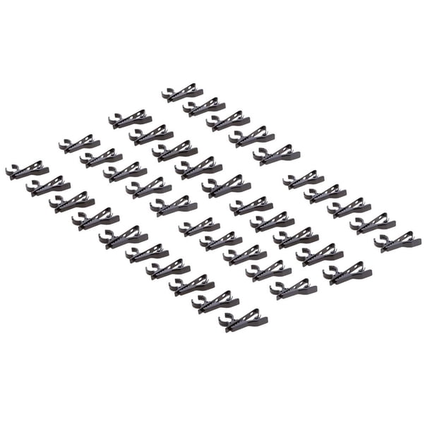 Soporte de clip para micrófonos con clip de solapa 40 piezas para micrófono de 12 mm