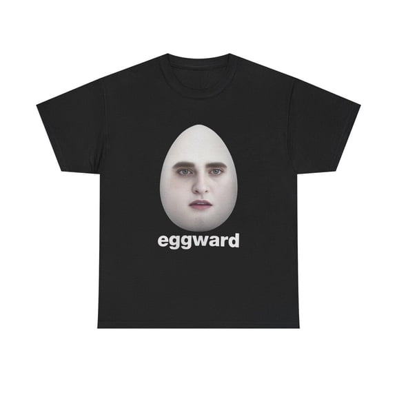 Funny Egg Face Graphic T-Shirt Quirky Meme Humor Tee