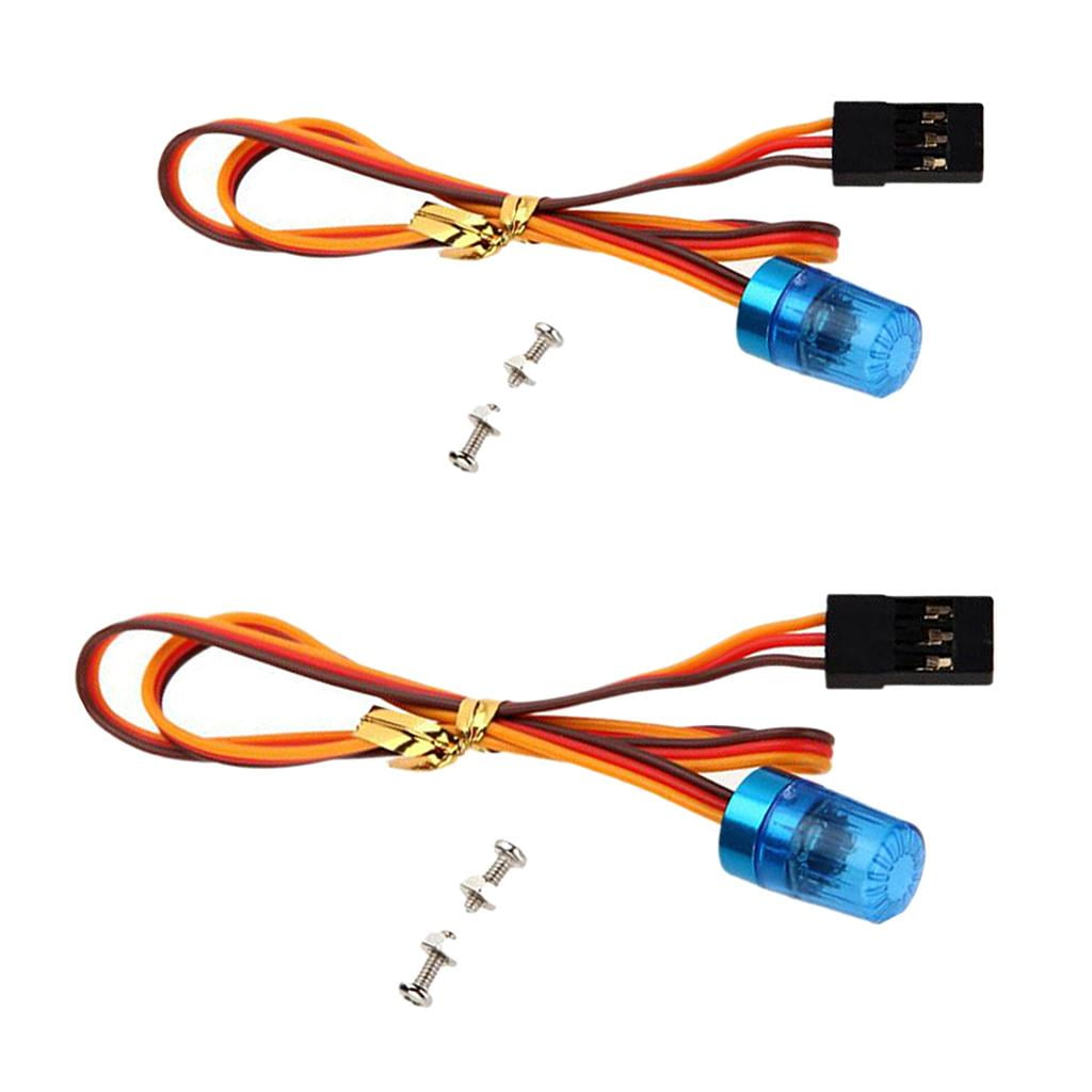 RC LED Flash Light Police Light 360 Degree Rotation for RC Car Buggy Blue 