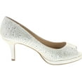 thumbnail image 6 of City Classified Frank Comfort Soft Foam Peep Toe Glitter Rhinestones High Heel Dress Pump, 6 of 7