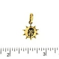 thumbnail image 2 of 18K Solid Yellow Gold Polished Puffy Sun  with face  in front and back 0.43 inch diameter, 2 of 3