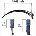thumbnail image 3 of Divisor Faros A 2 Uds. Forma Y Adaptador Impermeable 18AWG IP68, 3 of 9