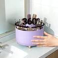 thumbnail image 6 of Dianli Makeup Organizer Desktop Rotating Makeup Brush Organizer Cosmetic Container 360 Degree Swivel Eyeshadow Brush Lipstick Pen Storage For Dresser Vanity Bathroom Counter Brush Holder Organizer, 6 of 6