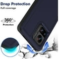 thumbnail image 3 of for Motorola Edge Plus 2023 Case: Dual Layer Protective Heavy Duty Cell Phone Cover Shockproof Rugged with Screen Protector - Military Protection Bumper Tough - Motorola Moto Edge+ Plus 2023, Blue, 3 of 15