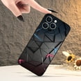 thumbnail image 2 of 3D Triangle Puzzle Pattern Mobile Phone Case Full-Body Protection Shockproof Anti-fall Phone Case For Men Women For Apple IPhone 14 13 12 11 XS XR X 7 8 6s Mini Plus Pro Max SE, 2 of 5
