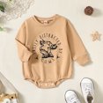 thumbnail image 2 of Gupgi Sweat-Shirt Western pour Bébé Garçon Combinaison Manches Longues Col Rond Imprimé Vache Automne Hiver 0-18 Mois, 2 of 8