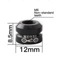 thumbnail image 5 of Sywqhk Tuerca de boca de neumático de vacío para bicicleta, tapa de bloqueo de boquilla de válvula de tubo interior de ciclismo (negro) Sywqhk Alta Calidad, 5 of 5