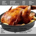 19” Enameled Roasting Pan with Domed Lid. Oval Turkey Roaster Pot