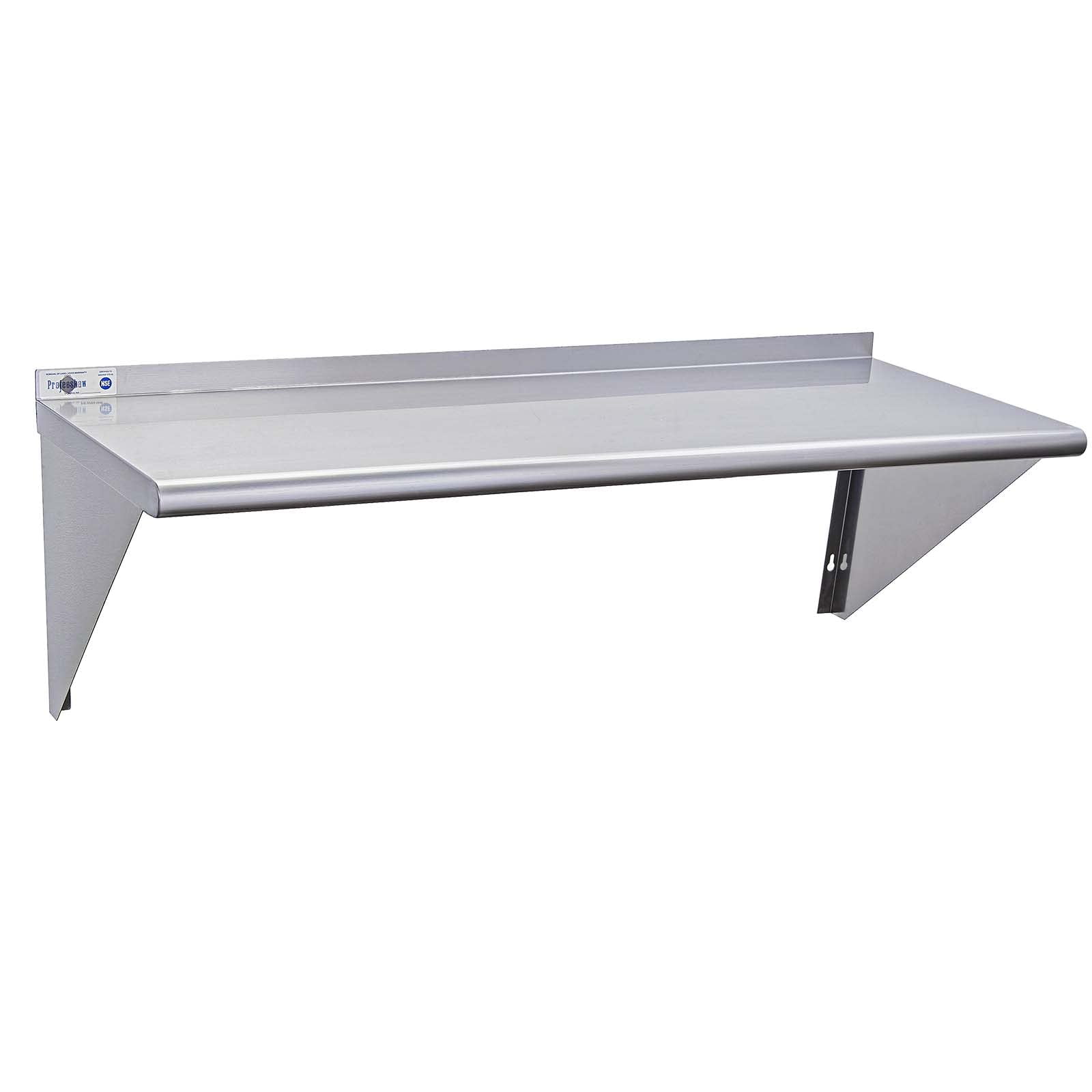 Profeeshaw 14" x 36" 300 lb Commercial NSF Stainless Steel Shelf Wall