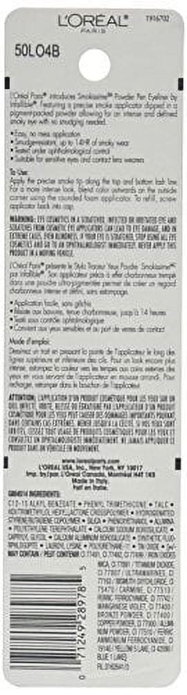 L'Oreal Paris Pairs Infallible Smokissime Powder Eyeliner Pen, Brown Smoke