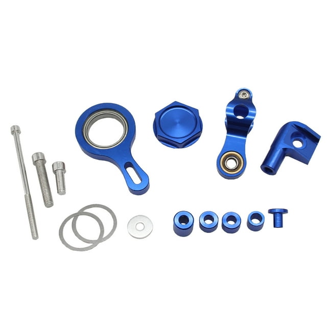 yingyy Kit de Support de Montage Outils de Modification Amortisseur de Direction de Moto Pièces Robustes Réparation Montages de Remplacement pour R6 R1 Rouge Bleu