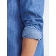 thumbnail image 4 of Free Assembly Men's Denim Shirt, Sizes XS-3XL, 4 of 5